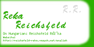 reka reichsfeld business card